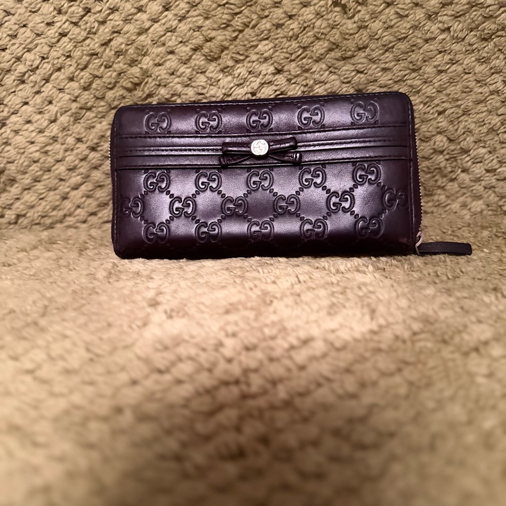 Gucci Brown Embossed Wallet